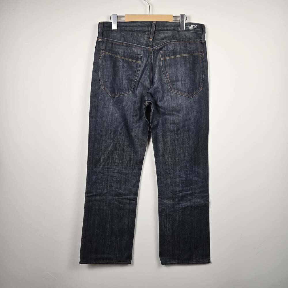 Earnest Sewn Fulton Men’s 33 X 30 Dark Wash Straight Leg Jeans Made USA - Picture 6 of 16
